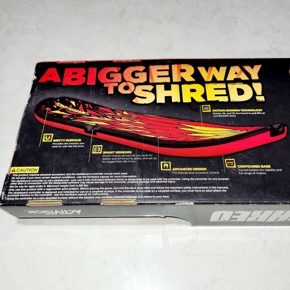 Wii Tony Hawk Shred Skateboard Bundle Game Dongle Wireless Board Controller NEW - Picture 8 of 12